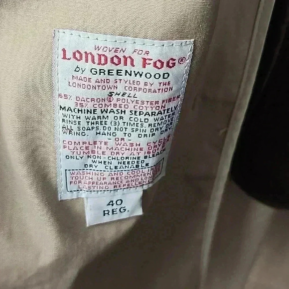 London Fog By GreenWood TrenchCoat - Picture 4 of 11